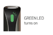 The WellPD wearable with its LED lit green