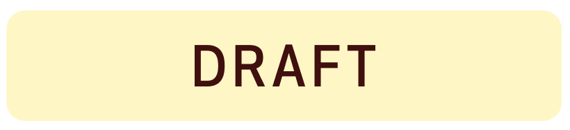 Draft status label